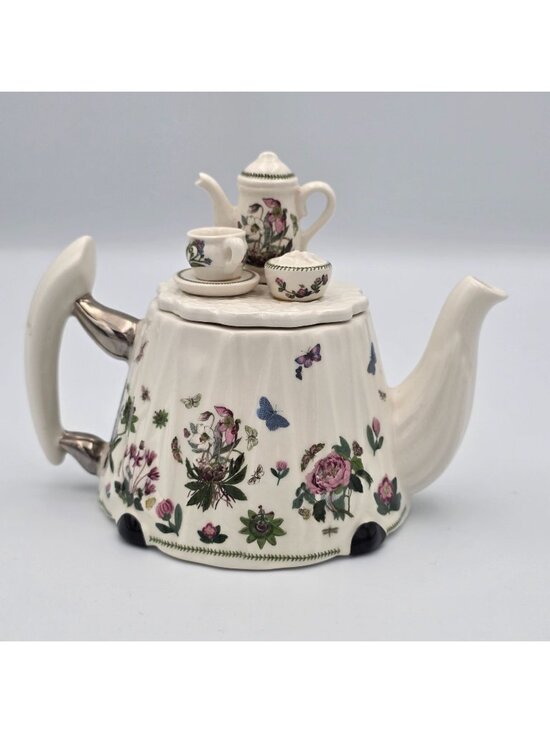 Portmeirion Other - Miniature Portmeirion Botanic Garden Victorian Teapot Topper Floral Butterfly